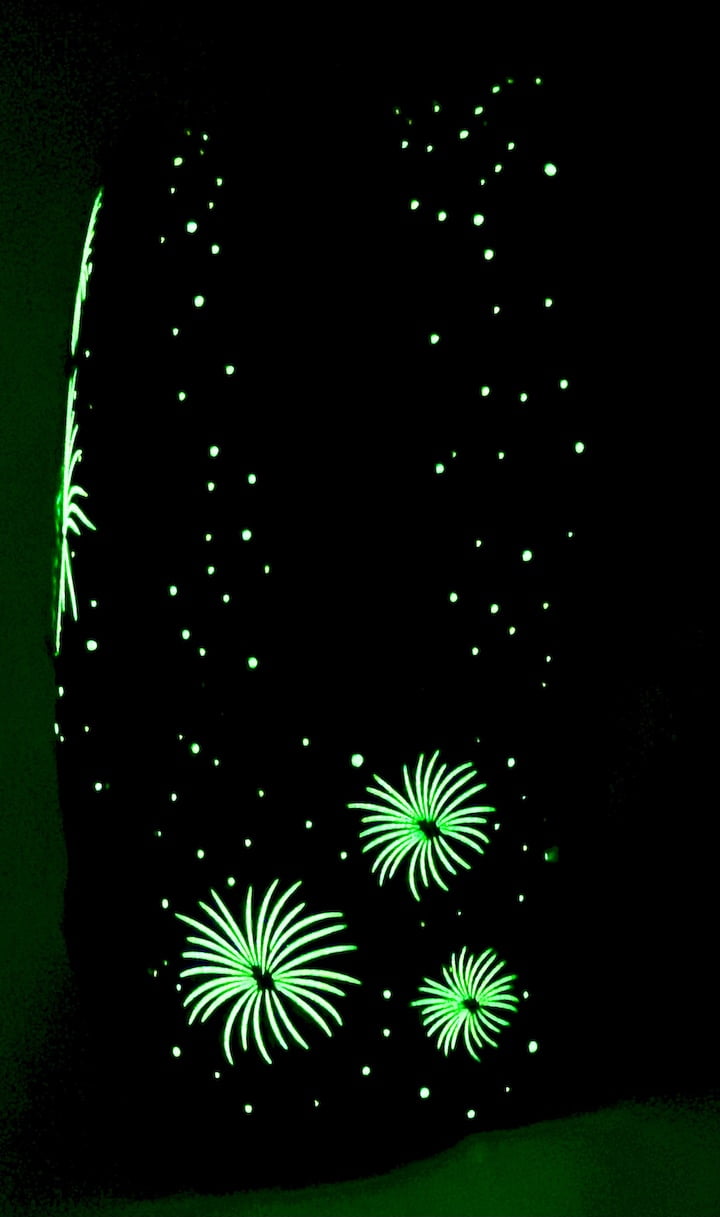 Loungefly Mulan Fireworks Mini Backpack Disney Glow in the Dark Bag Glow In The Dark Right Side