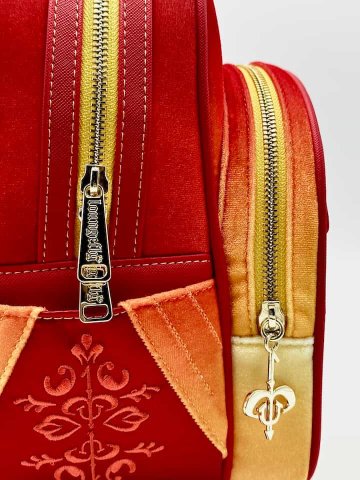 Loungefly Padme Amidala Handmaiden Mini Backpack Star Wars Bag Zips