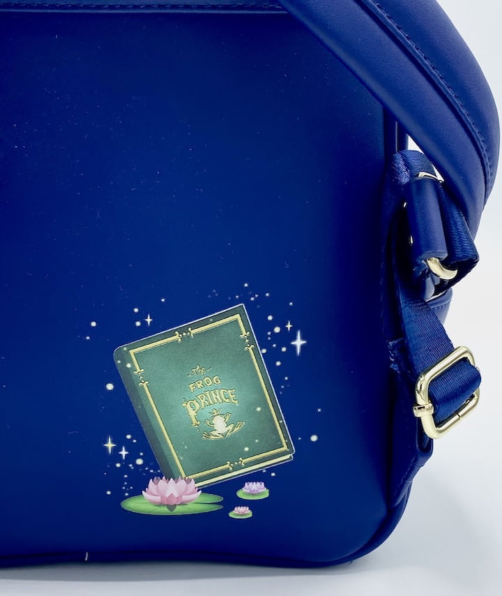 Loungefly Princess and the Frog Light Up Mini Backpack Bayou Bag Back Artwork Close Up