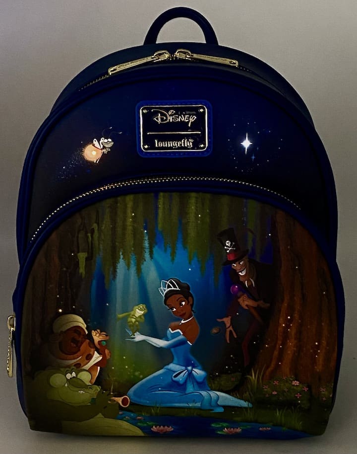 Loungefly Princess and the Frog Light Up Mini Backpack Bayou Bag