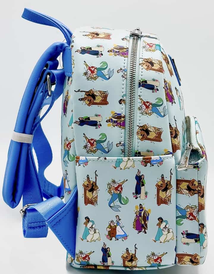 Loungefly Princesses and Dads Fathers Mini Backpack Disney Bag Right Side
