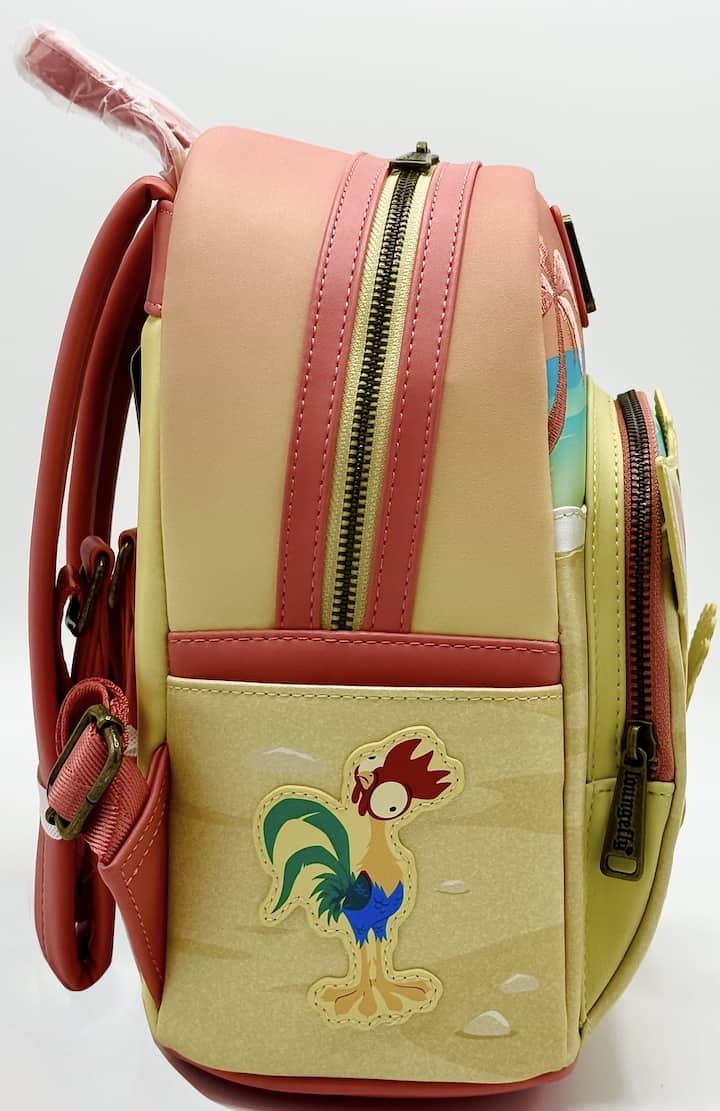 Loungefly Pua and Hei Hei Sunset Mini Backpack Disney Moana Bag Right Side