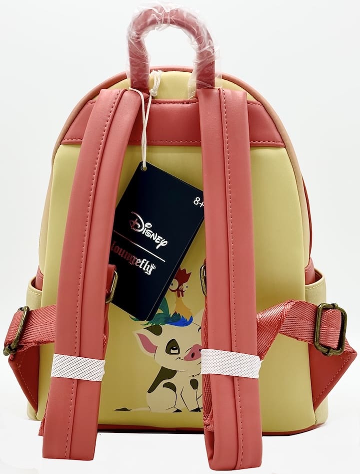 Loungefly Pua and Hei Hei Sunset Mini Backpack Disney Moana Bag Straps