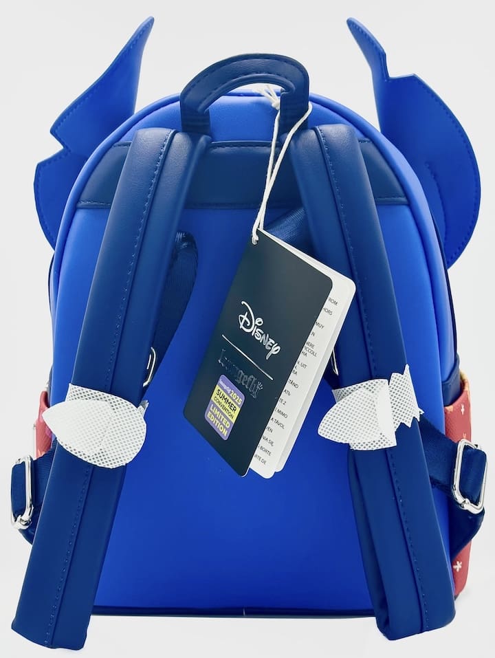 Loungefly SDCC Stitch Vacation Mini Backpack Lenticular Sunglasses Bag Strap