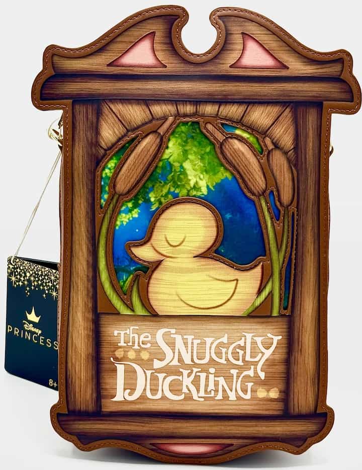 Loungefly Snuggly Duckling Crossbody Disney Tangled Rapunzel Bag Front Full View Without Strap