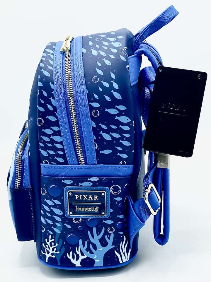 Loungefly Squirt Crush Mini Backpack Disney Pixar Finding Nemo Bag Left Side