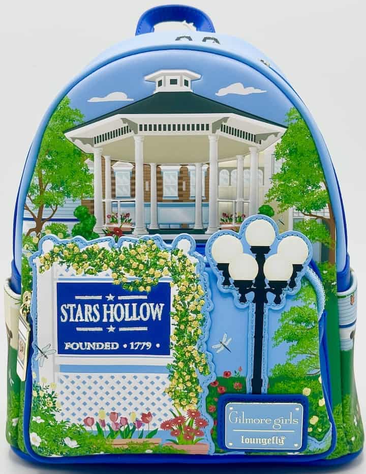 Loungefly Stars Hollow Mini Backpack Gilmore Girls Town Bag Front Full View