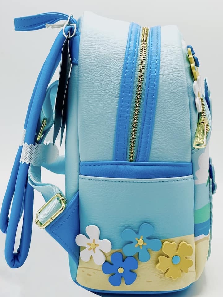 Loungefly Stitch and Scrump Beach Mini Backpack Disney Parks Bag Right Side