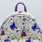 Loungefly Tangled AOP Mini Backpack Disney Rapunzel Flynn Castle Bag Front Top