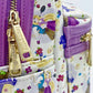 Loungefly Tangled AOP Mini Backpack Disney Rapunzel Flynn Castle Bag Zips