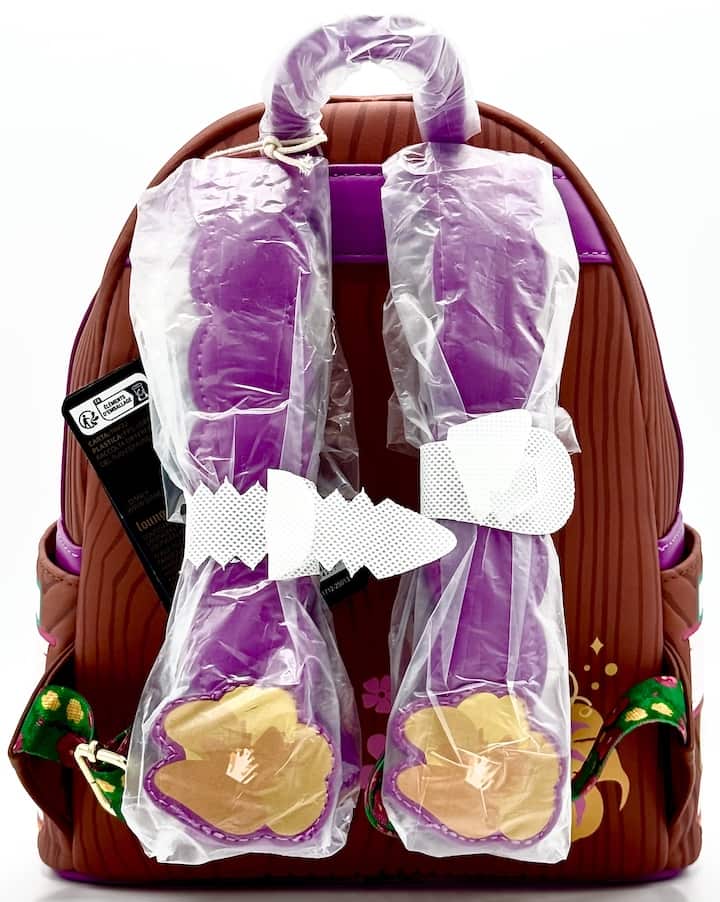 Loungefly Tangled Books Mini Backpack Disney Rapunzel Pascal Bag Straps