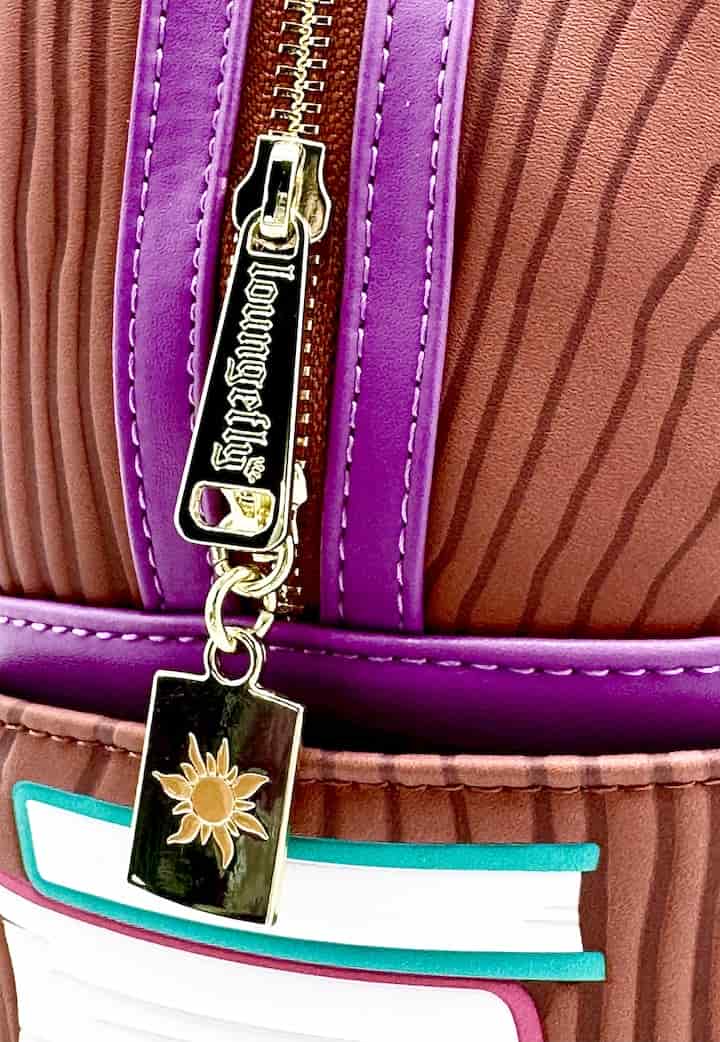 Loungefly Tangled Books Mini Backpack Disney Rapunzel Pascal Bag Zips