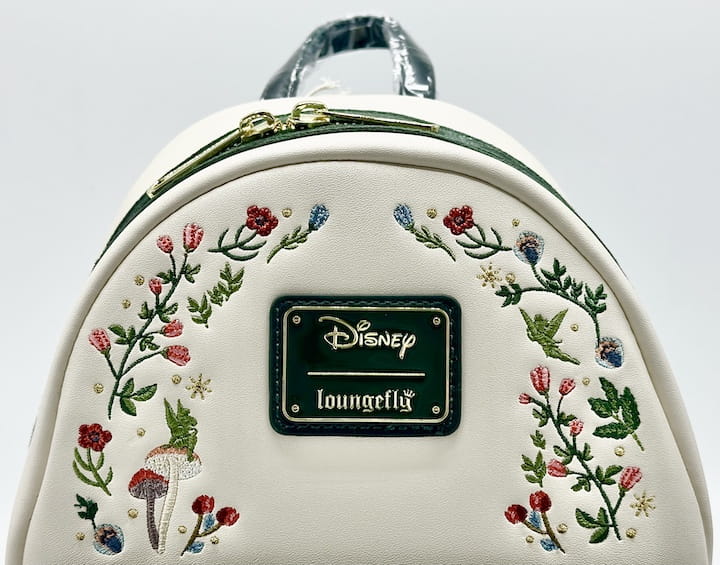Loungefly Tinkerbell Floral Mini Backpack Disney Peter Pan Bag Front Logo