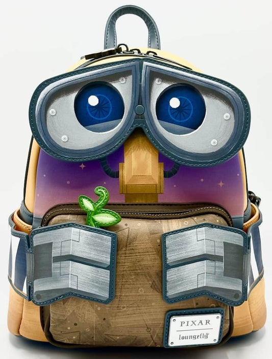 Loungefly WALL-E Figural Mini Backpack Disney Pixar Trash Box Bag Front Full View