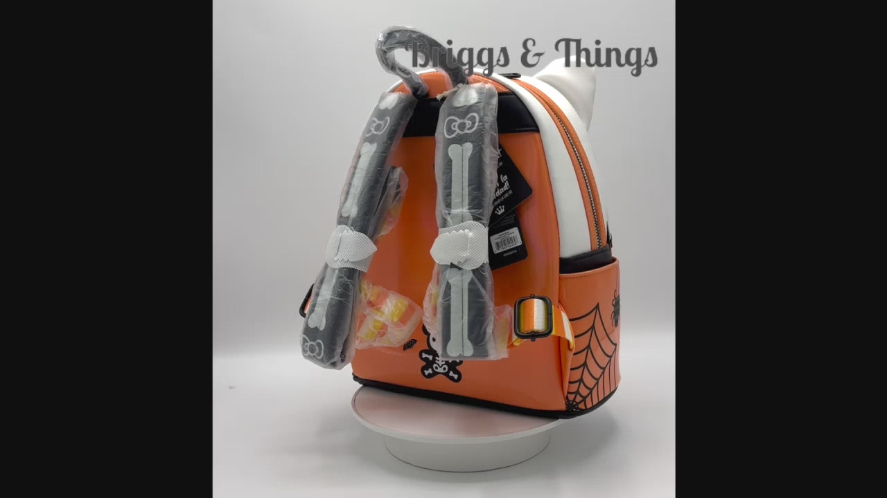 Loungefly Hello Kitty Skeleton Mini Backpack Sanrio NYCC 2024 Bag Video