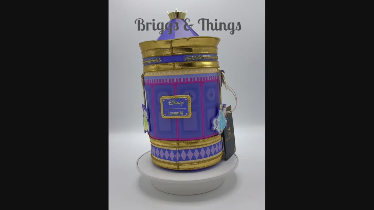 Loungefly Disney Princess Carousel Crossbody Bag Video