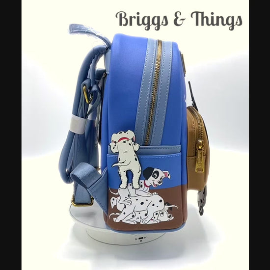 Loungefly 101 Dalmatians Lenticular TV Mini Backpack 60th Anniversary Video