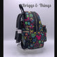 Loungefly Disney Parks Neon Mini Backpack Park Life Attraction Icons Video