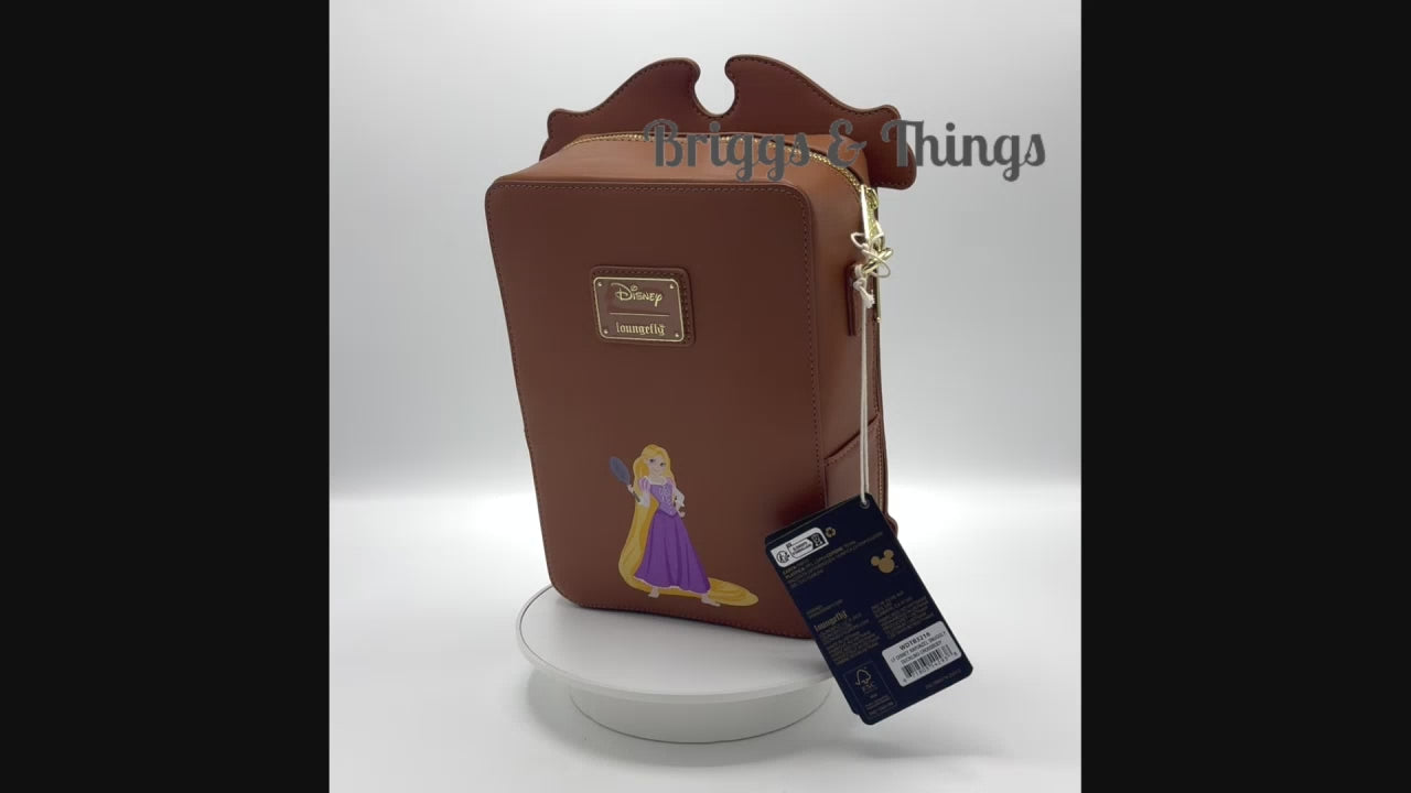 Loungefly Snuggly Duckling Crossbody Disney Tangled Rapunzel Bag Video