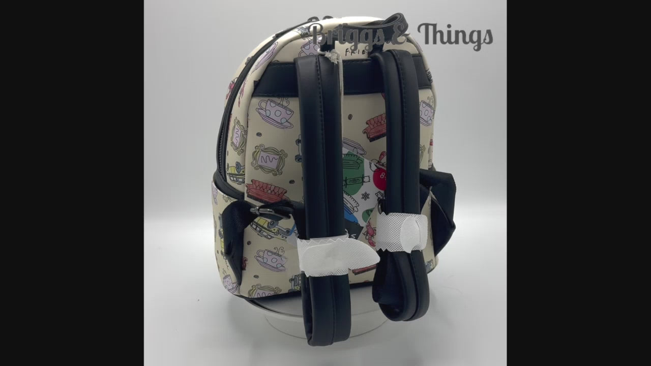 Loungefly Friends Lobster AOP Mini Backpack Warner Brothers Icons Bag Video