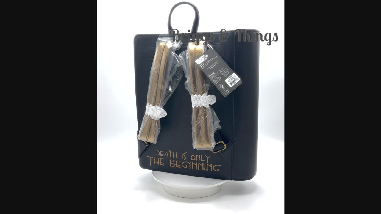 Loungefly The Mummy Book of the Dead Mini Backpack Universal Bag Video