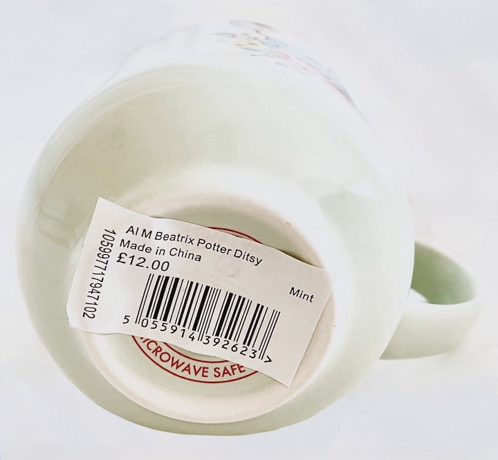 Cath Kidston Peter Rabbit Green Mug Beatrix Potter Coffee Cup Base