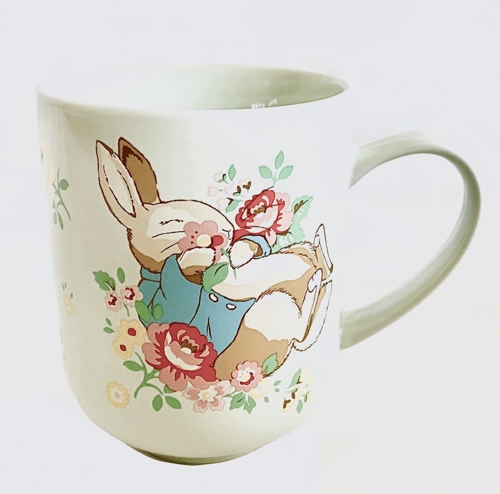 Cath Kidston Peter Rabbit Green Mug Beatrix Potter Coffee Cup Front