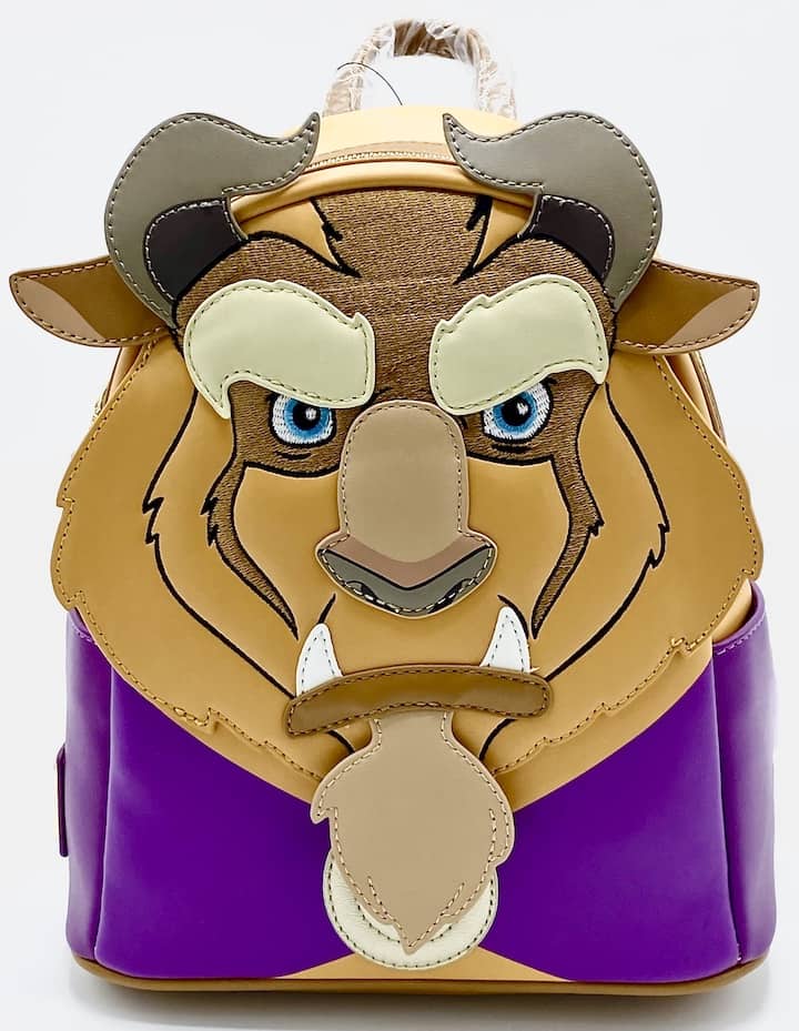 Loungefly Beast Cosplay Enchanted Winter Mini Backpack Disney Bag Front