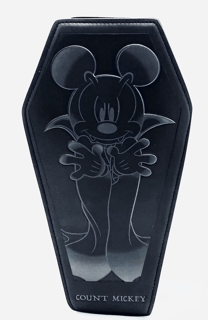 Loungefly Count Mickey Mouse Mini Backpack Coffin Vampire Crossbody Front