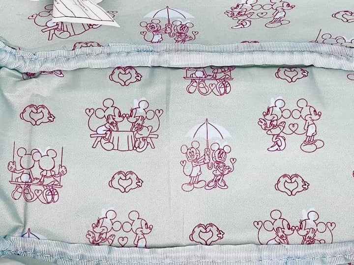 Loungefly Just Married Wedding Mini Backpack Mickey Minnie Mouse Bag Inside Close Up
