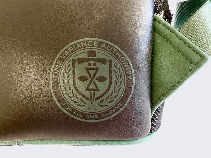 Loungefly President Loki Mini Backpack NYCC 2021 Disney Marvel Bag Back Close Up