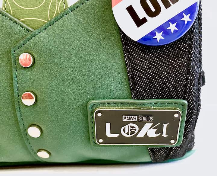 Loungefly President Loki Mini Backpack NYCC 2021 Disney Marvel Bag Enamel Logo