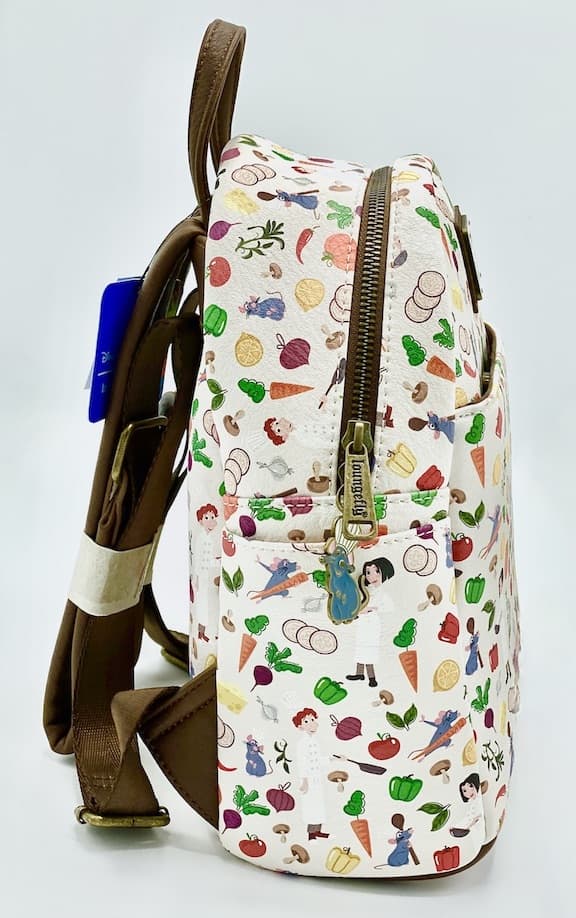 Loungefly Ratatouille AOP Mini Backpack Disney Pixar Vegetables Bag Right Side
