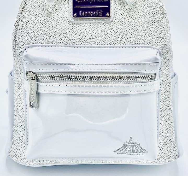 Loungefly Space Mountain MMMA Backpack Minnie Mouse Main Attraction Bag Front Pocket