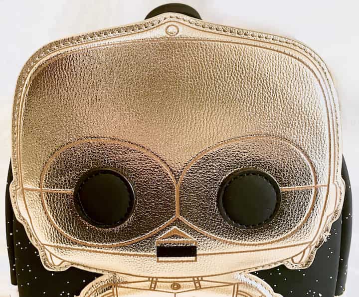 Loungefly Star Wars FunKon Mini Backpack C-3PO C3PO R2-D2 R2D2 Front Top