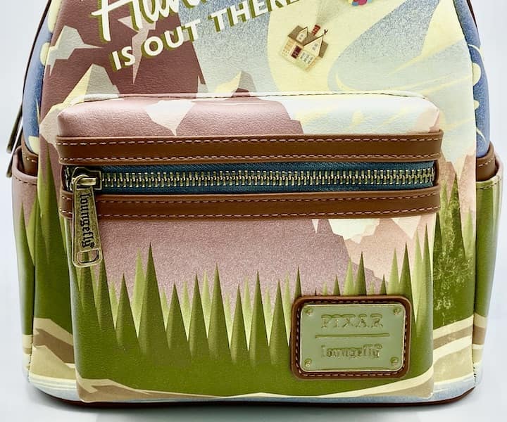 Loungefly Up Adventure Is Out There Mini Backpack Disney Pixar Bag Front Pocket