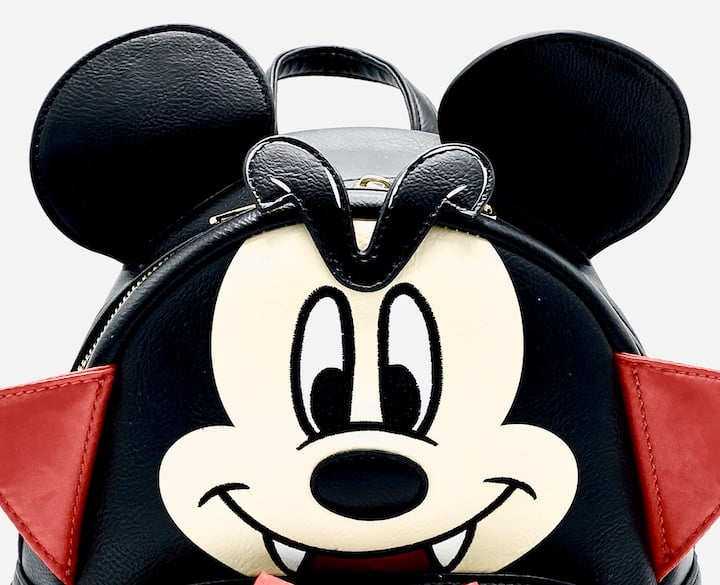 Loungefly Vampire Mickey Mouse Mini Backpack Disney Dracula Bag Character Applique