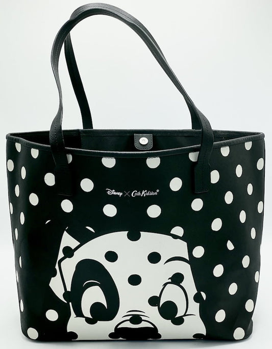 Cath Kidston 101 Dalmatians Spot Tote Bag Placement Shopper Handbag Front With Handles