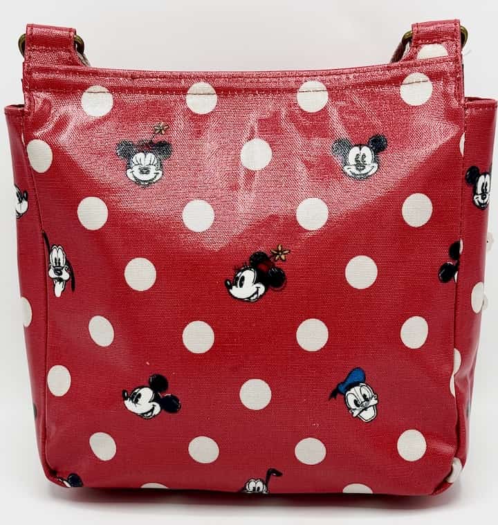 Cath Kidston Disney Mickey Mouse Bag Red White Polka Dot Spot Handbag Back