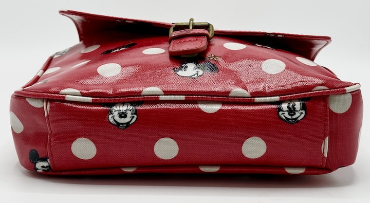 Cath Kidston Disney Mickey Mouse Bag Red White Polka Dot Spot Handbag Base