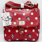 Cath Kidston Disney Mickey Mouse Bag Red White Polka Dot Spot Handbag Front With Tag
