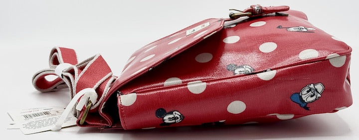 Cath Kidston Disney Mickey Mouse Bag Red White Polka Dot Spot Handbag Right Side