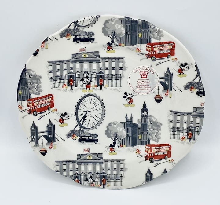 Cath Kidston Disney Mickey Mouse in London Tea Side Plate Front