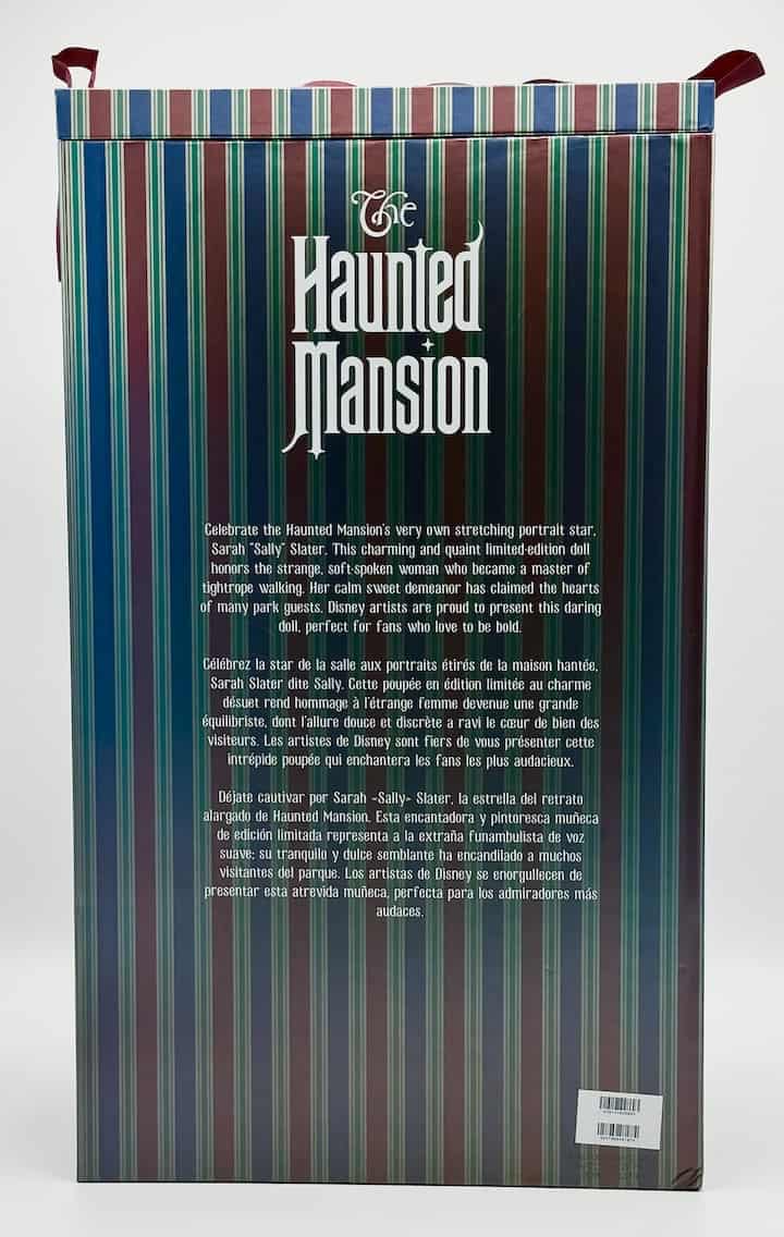 Disney Haunted Mansion Sarah Sally Slater Limited Edition Doll Back