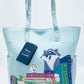 Loungefly Disney Books Collection Tote Bag Princess Sidekick Shopper Front Full View With Tag
