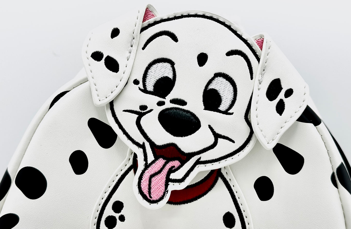Loungefly 101 Dalmatians Cosplay Mini Backpack Disney Bag Front Freckles Left