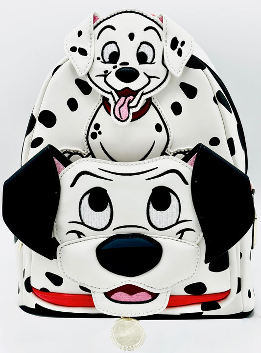 Loungefly 101 Dalmatians Cosplay Mini Backpack Disney Bag Front Full View