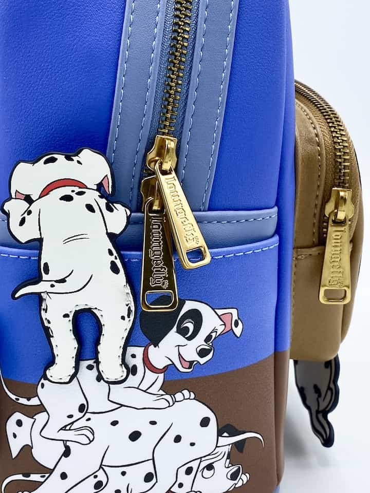 Loungefly 101 Dalmatians Lenticular TV Mini Backpack 60th Anniversary Zips
