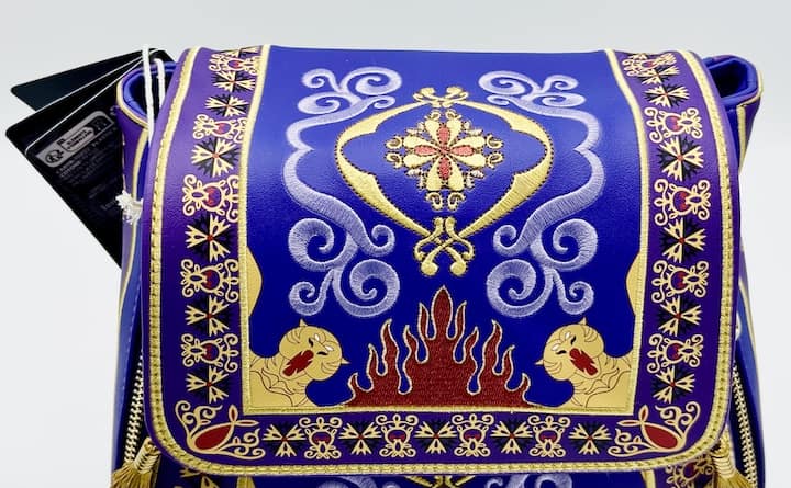 Loungefly Aladdin Magic Carpet Mini Backpack Cave Of Wonders Bag Front Flap