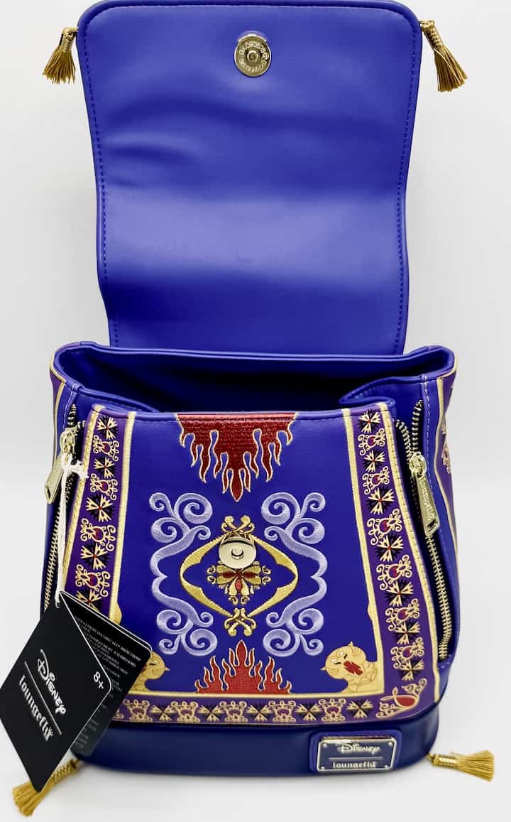 Loungefly Aladdin Magic Carpet Mini Backpack Cave Of Wonders Bag Inside